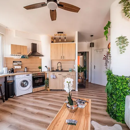 Le Cosy Centre, 2 Rooms, 2 Bathrooms, Free Wifi, Free Parking, Lift, Central, Renovated, Spacious Apartament Perpignan