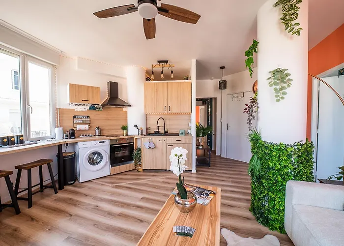 Le Cosy Centre, 2 Rooms, 2 Bathrooms, Free Wifi, Free Parking, Lift, Central, Renovated, Spacious Apartment Perpignan