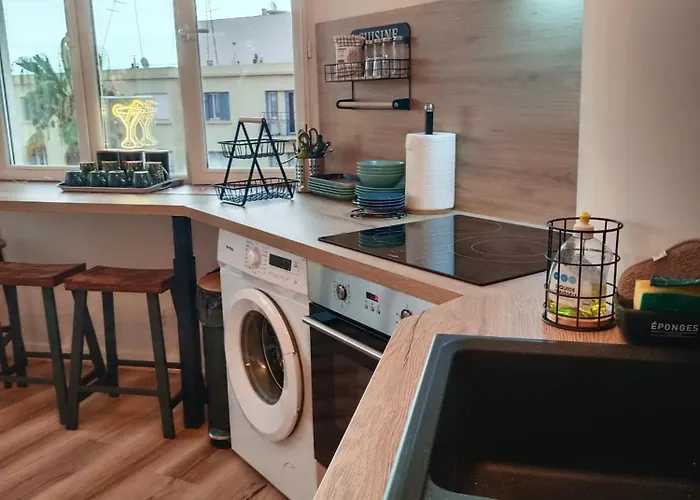 Apartment Le Cosy Centre, 2 Rooms, 2 Bathrooms, Free Wifi, Free Parking, Lift, Central, Renovated, Spacious Perpignan