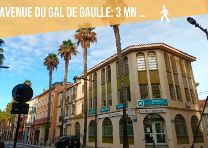 Le Cosy Centre, 2 Rooms, 2 Bathrooms, Free Wifi, Free Parking, Lift, Central, Renovated, Spacious Apartment Perpignan