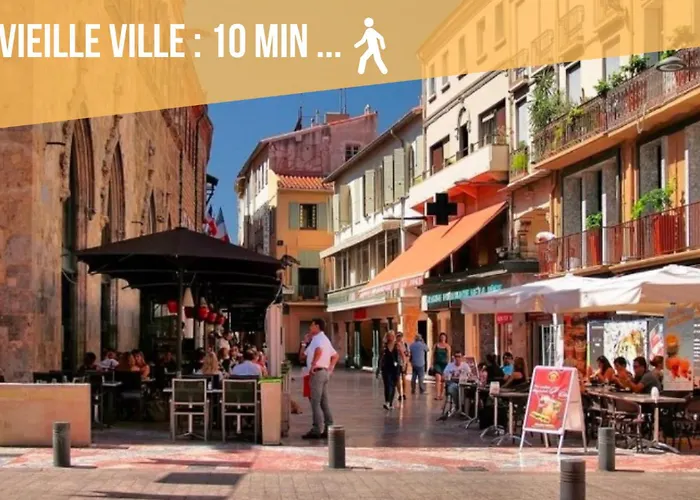 Le Cosy Centre, 2 Rooms, 2 Bathrooms, Free Wifi, Free Parking, Lift, Central, Renovated, Spacious Apartment Perpignan